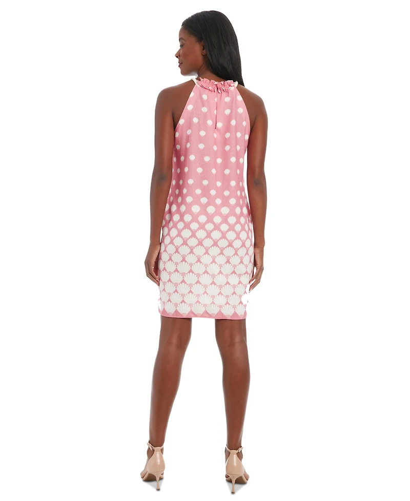 London Times Women's Printed Sleeveless Shift Dress