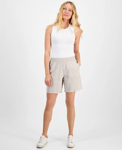 Style & Co Women's Pull-On Utility-Pocket Shorts, Created for Macy's