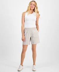 Style & Co Women's Pull-On Utility-Pocket Shorts, Created for Macy's