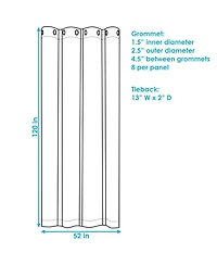 Contemporary Styles Indoor/Outdoor Curtain Panels with Grommet Tops