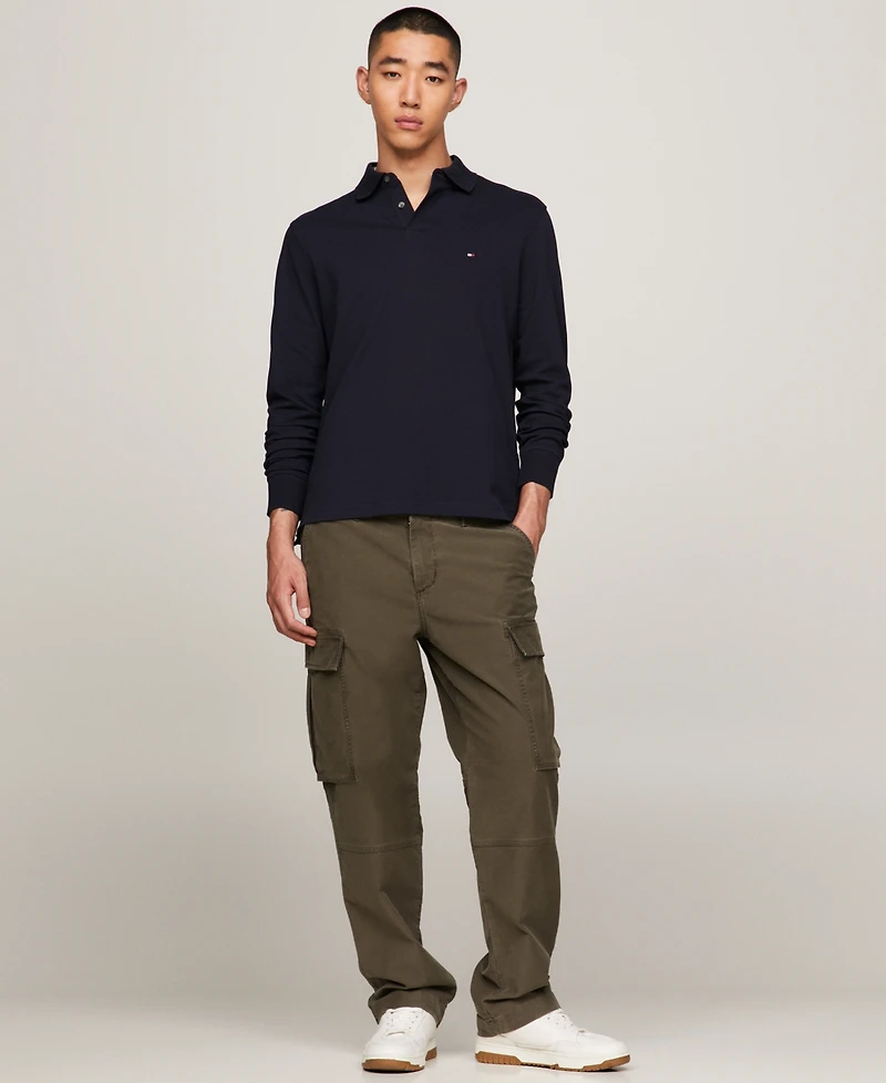 Tommy Hilfiger Men's 1985 Regular-Fit Long-Sleeve Polo Shirt