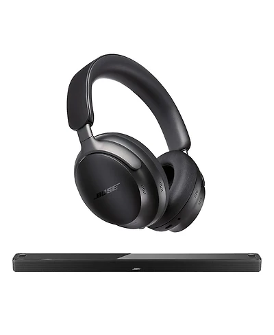 Bose Smart Ultra Soundbar with QuietComfort Wireless Noise Cancelling Headphones
