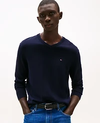 Tommy Hilfiger Men's Essential Solid V-Neck Sweater
