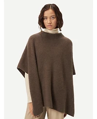 Gobi Cashmere Women's Rib-Knit Cashmere Poncho