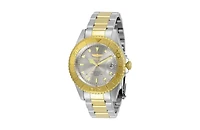 Invicta Men's 29943 Pro Diver Quartz 3 Hand Grey Dial Watch