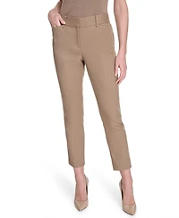 Tommy Hilfiger Women's Solid Mid-Rise Slim-Fit Ankle Pants