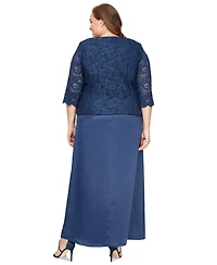 Alex Evenings Plus Lace Dress & Jacket