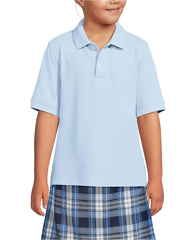 Lands' End Girls Short Sleeve Mesh Polo Shirt