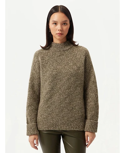 Gobi Cashmere Women's Basket-Weave Sweater