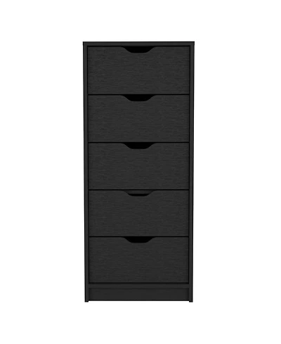 Manufactured Wood 5-Drawer Tall Narrow Dresser