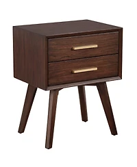 2-Drawer Nightstand for Bedroom Storage and Organization