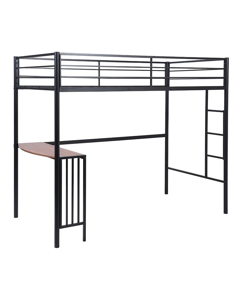 Metal Loft Bed with Desk – Space-Saving Design