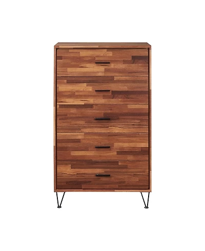 Five-Drawer Dresser for Bedroom Storage and Organization