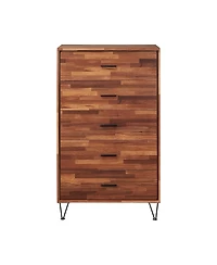 Five-Drawer Dresser for Bedroom Storage and Organization