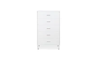 Five-Drawer Dresser for Bedroom Storage and Organization
