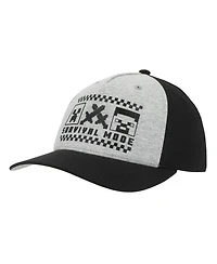 Minecraft Boys Survival Mode Youth Gray & Black Traditional Adjustable Hat