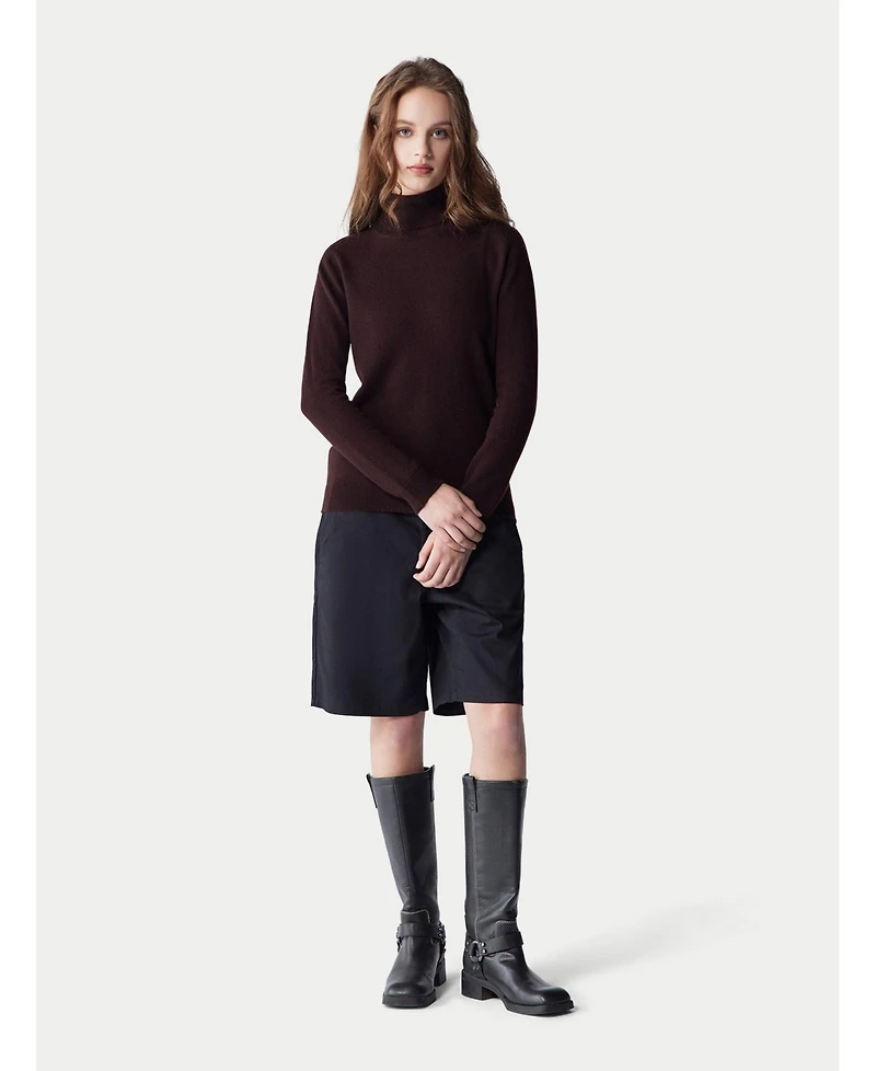 Gobi Cashmere Women's Essential Turtle Neck Sweater