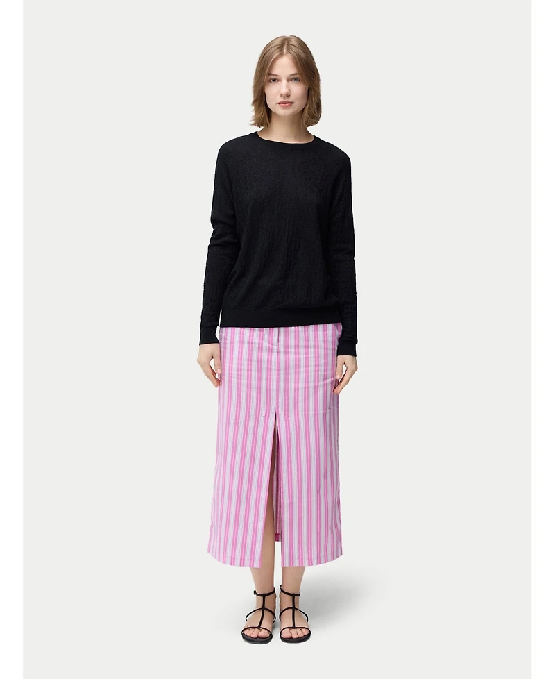 Gobi Cashmere Women's Silk Cashmere Textured Sweater