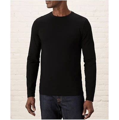 Pact Men's Organic Cotton Luxe Stretch Jersey Slim Long Sleeve Tee