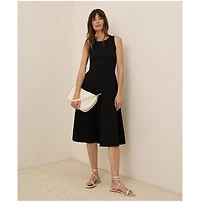 Pact Women's Organic Cotton Fit & Flare Keyhole Back Dress