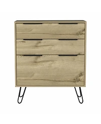 Stylish Three-Drawer Dresser with Smooth Glide Storage for Small Spaces