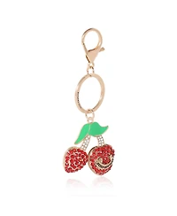 Juicy Couture Cherry Pave Charm Keychain