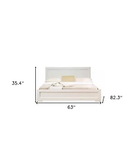 Bed Frame Solid and Manufactured Wood – Durable Construction