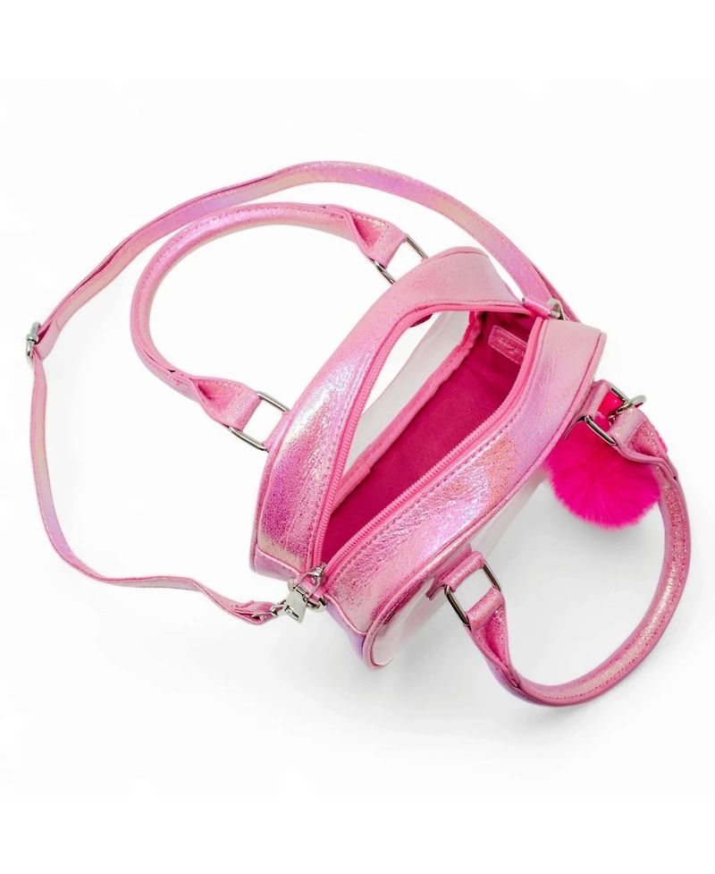 Tiny Treats + Zomi Gems Girls Game Day Glam Clear Crossbody Handbag, Hot Pink