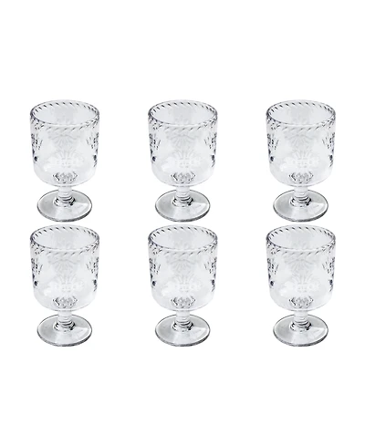 Abode Homewares Talavera Tumbler Glasses, Set of 6