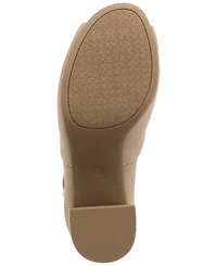 Giani Bernini Women's Gaell Leather Block Heel Peep Toe Shooties, Created for Macy's