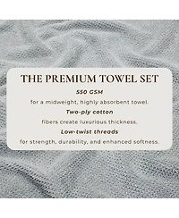 Linery & Co. Cotton Textured Bath Towel, 54" x 27"