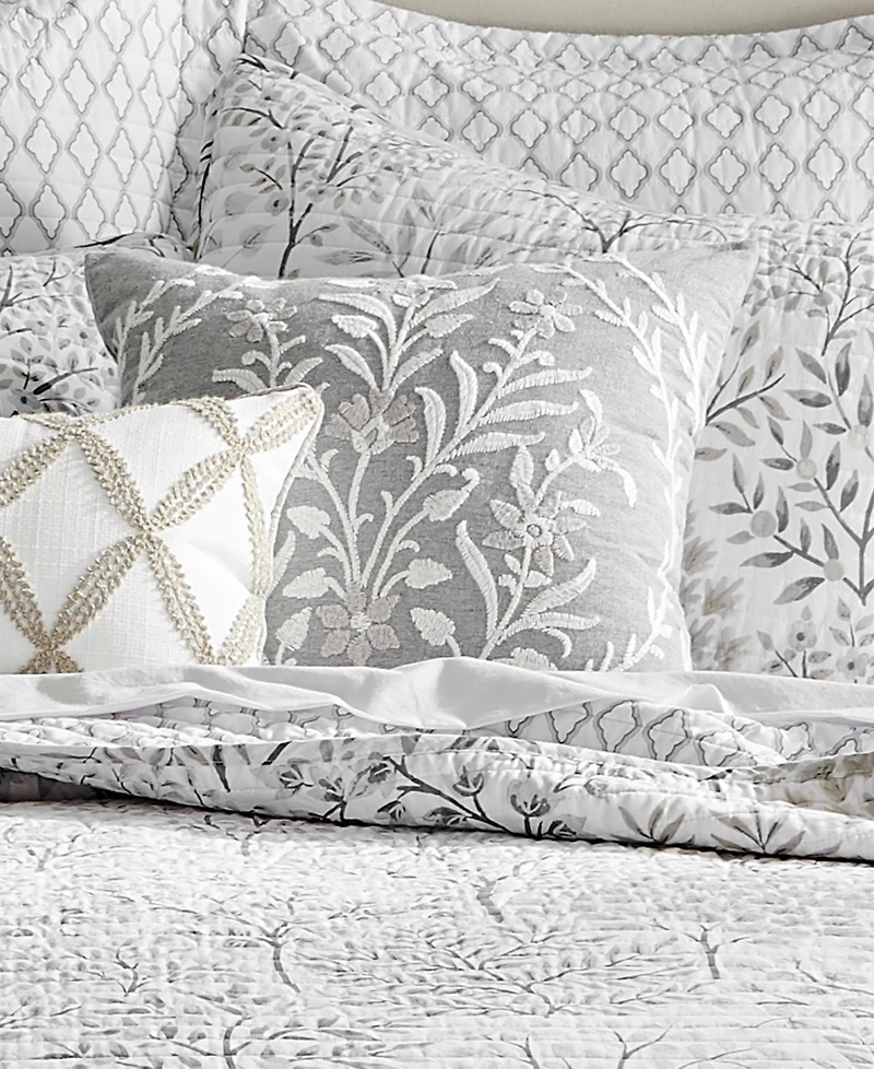 Levtex English Forest Embroidered Decorative Pillow, 18" x 18"