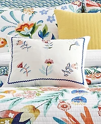 Levtex Danika Embroidered Decorative Pillow, 18" x 14"