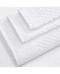 Linery & Co. Quick-Drying Cotton Diamond Waffle Textured Hand Towel, 26" x 16"
