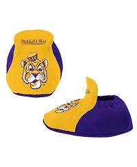 Mitchell & Ness Baby Boys and Girls Purple Lsu Tigers Bodysuit, Bib Bootie, Set of 3