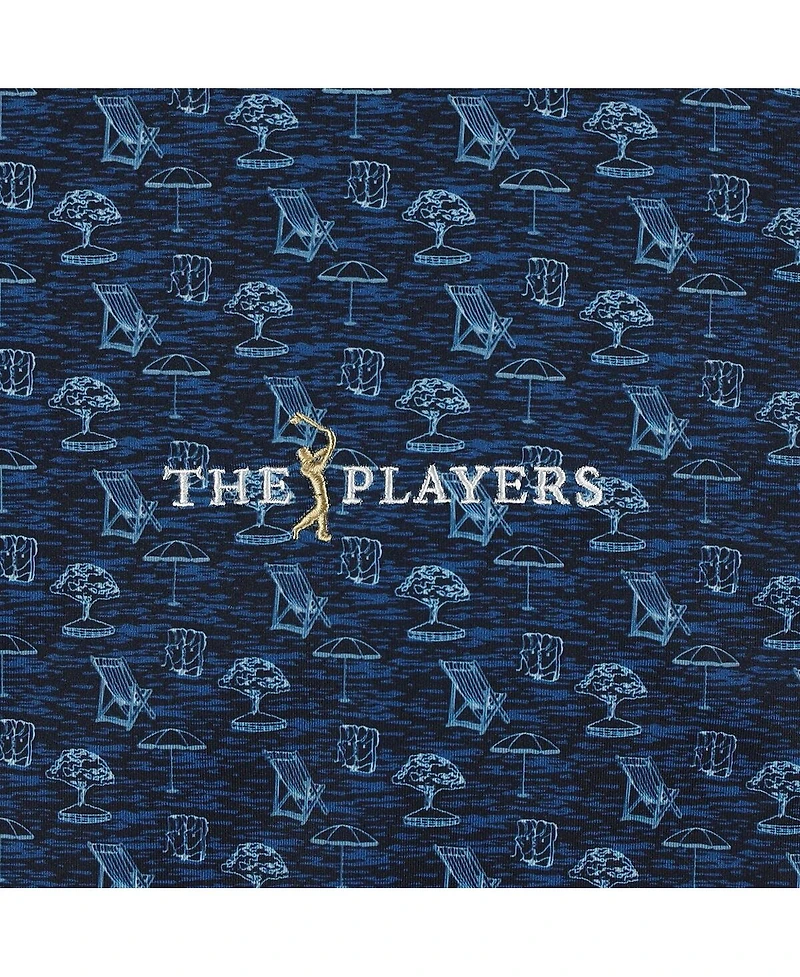 FootJoy Men's Navy The Players ProDry All Over Print Polo Shirt