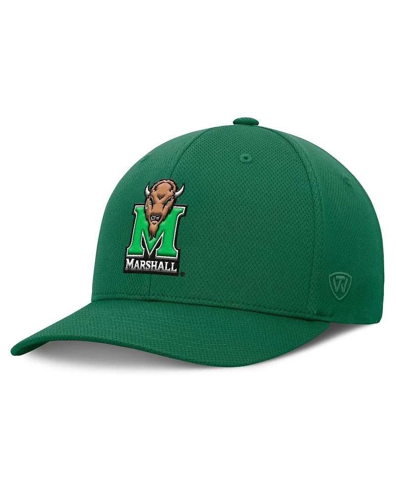 Top of the World Men's Kelly Green Marshall Thundering Herd Reflex Flex Hat