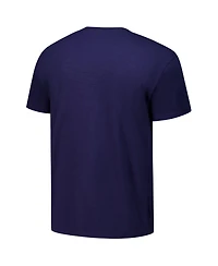 Mitchell & Ness Men's Navy Milwaukee Brewers Arched Logo Slub T-Shirt