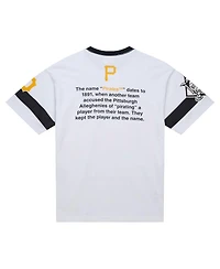 Mitchell & Ness Men's White Pittsburgh Pirates Cooperstown Collection Team Origins Premium T-Shirt