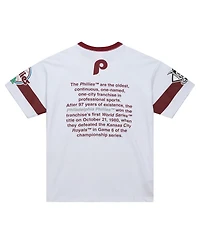 Mitchell & Ness Men's White Philadelphia Phillies Cooperstown Collection Team Origins Premium T-Shirt