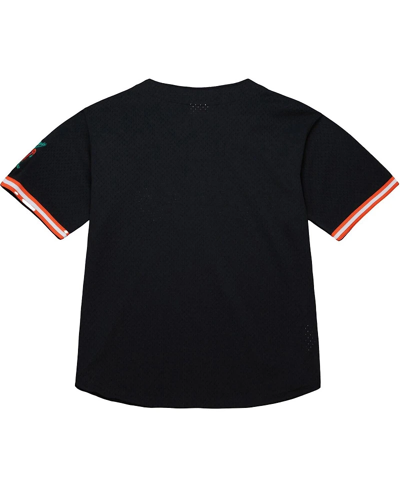 Mitchell & Ness Men's Black Florida Gators On The Clock Full-Button Fashion Jersey