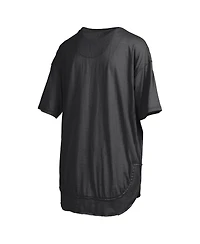 Pressbox Women's Black Iowa Hawkeyes Poncho T-Shirt