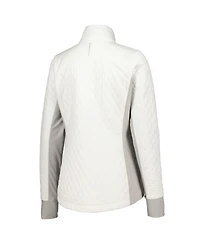 Zero Restriction Women's White Presidents Cup Sydney Quilted Full-Zip Jacket