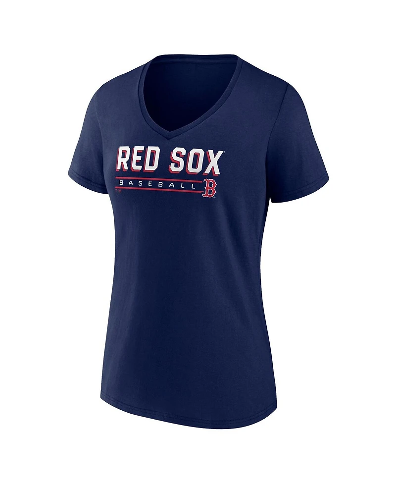 Fanatics Women's Navy Boston Red Sox V-Neck T-Shirt