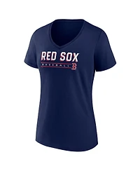 Fanatics Women's Navy Boston Red Sox V-Neck T-Shirt
