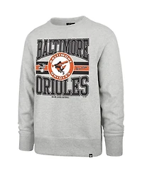 '47 Brand Men's Gray Baltimore Orioles Letters Headline Pullover Sweatshirt