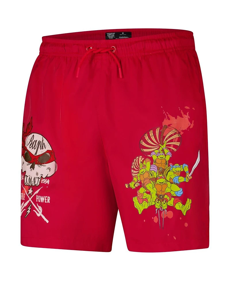 Freeze Max Men's Raphael Red Teenage Mutant Ninja Turtles Turtle Power Shorts