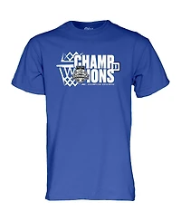 Blue 84 Men's Royal Duke Devils 2025 Acc Basketball Conference Tournament Champions Locker Room T-Shirt