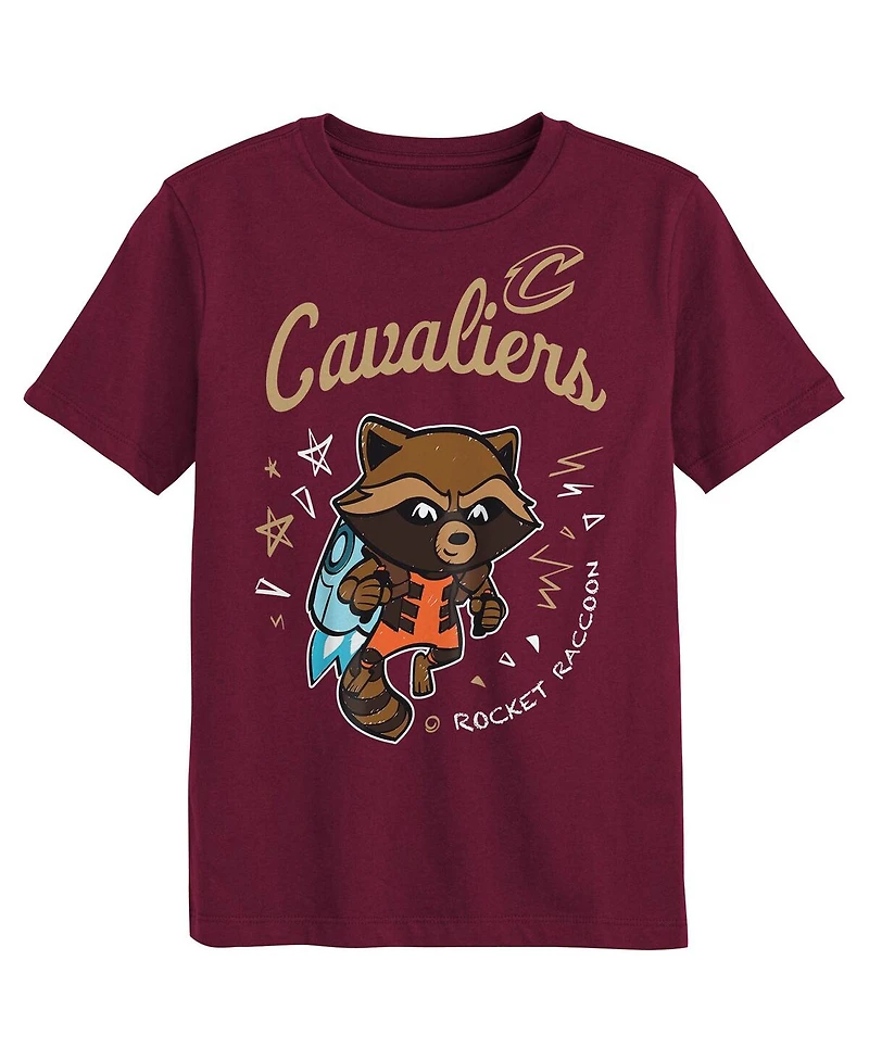 Outerstuff Preschool 2-Piece Cleveland Cavaliers Guardians Of The Galaxy T-Shirt Set