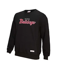 Mitchell & Ness Men's Black Georgia Bulldogs Elite Script Pullover Sweatshirt